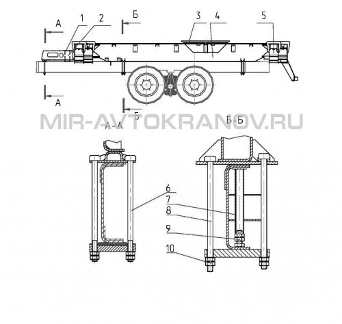 Рисунок 3 - Рама нижняя крана КС-55727-5 Рисунок 3 - Нижняя рама крана КС-55727-5